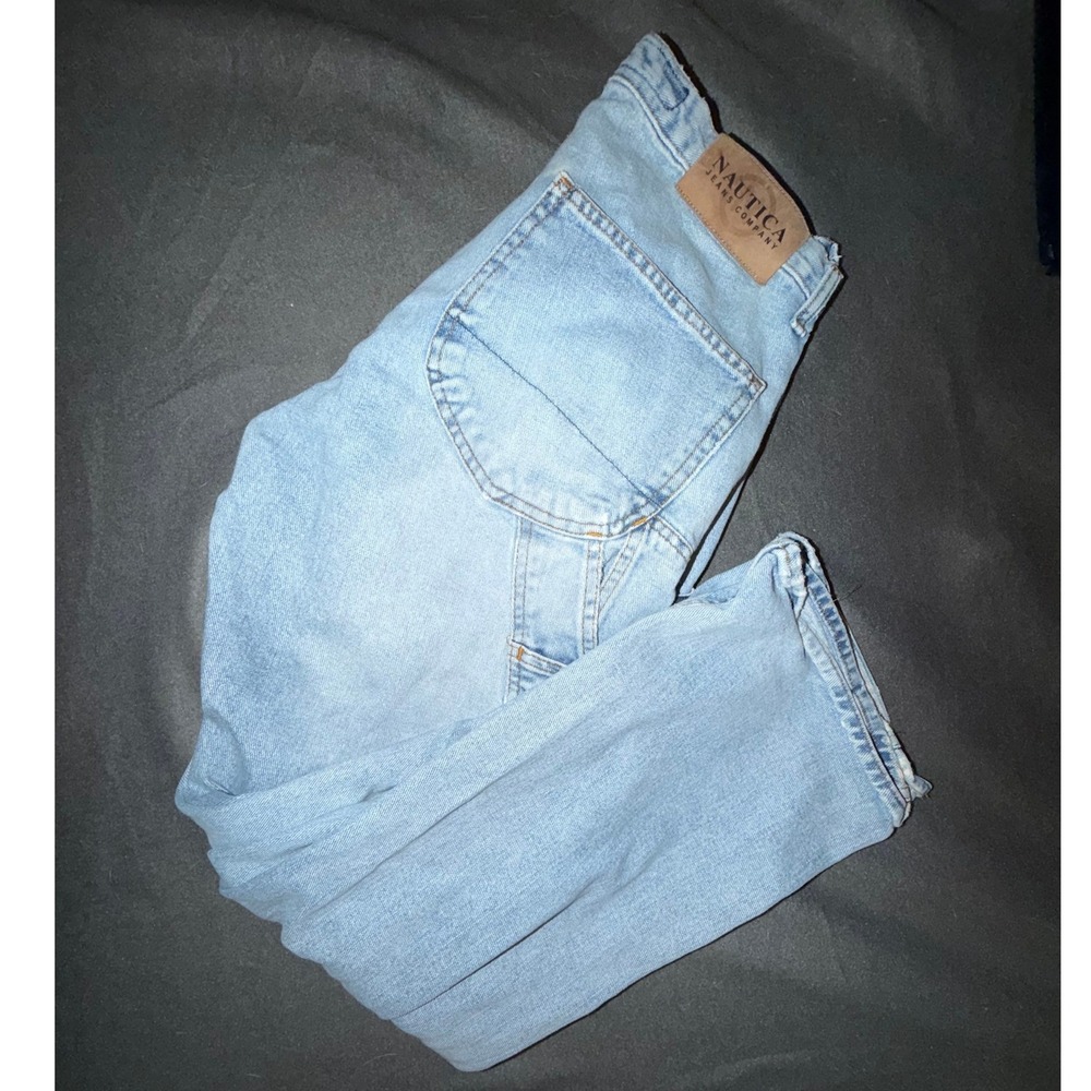 Vintage Y2K Nautica Jeans Carpenter Jeans 32x30 Light Wash 100% Cotton Relaxed
